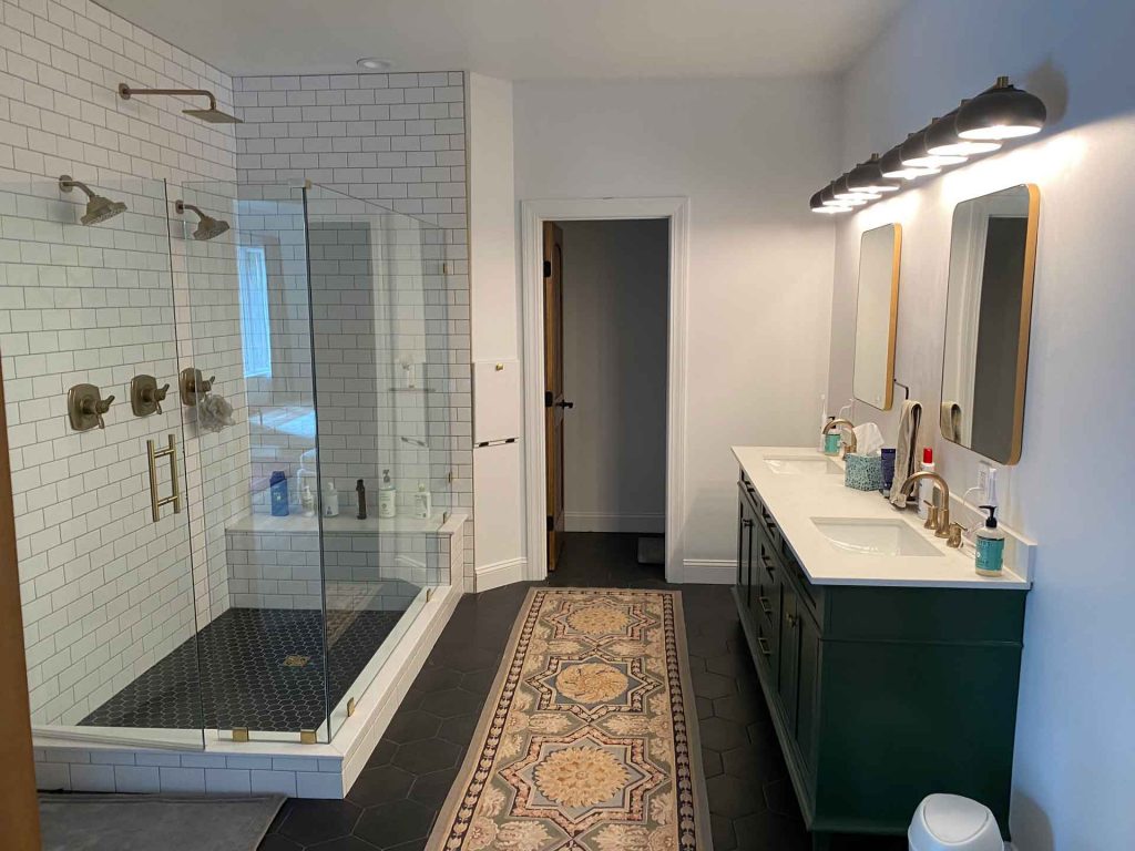 Newly designed bathroom by Home Pro Builders LLC